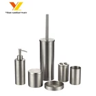 2017 Stainless Steel 6pcs/set Bathroom Accessory Toothbrush Holder