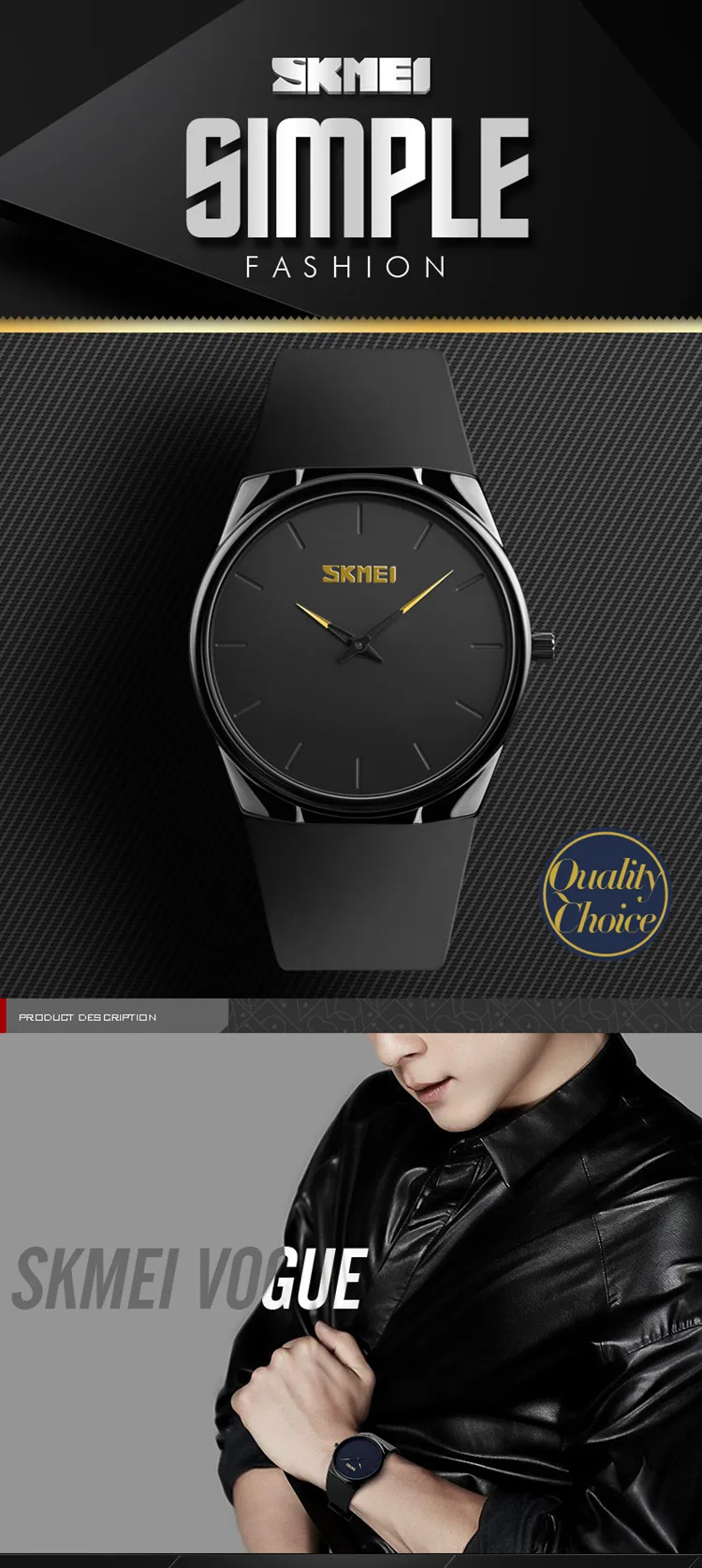 skmei watch men luxury 1601S japan movt quartz reloj simple high quality watches made in china Alibaba