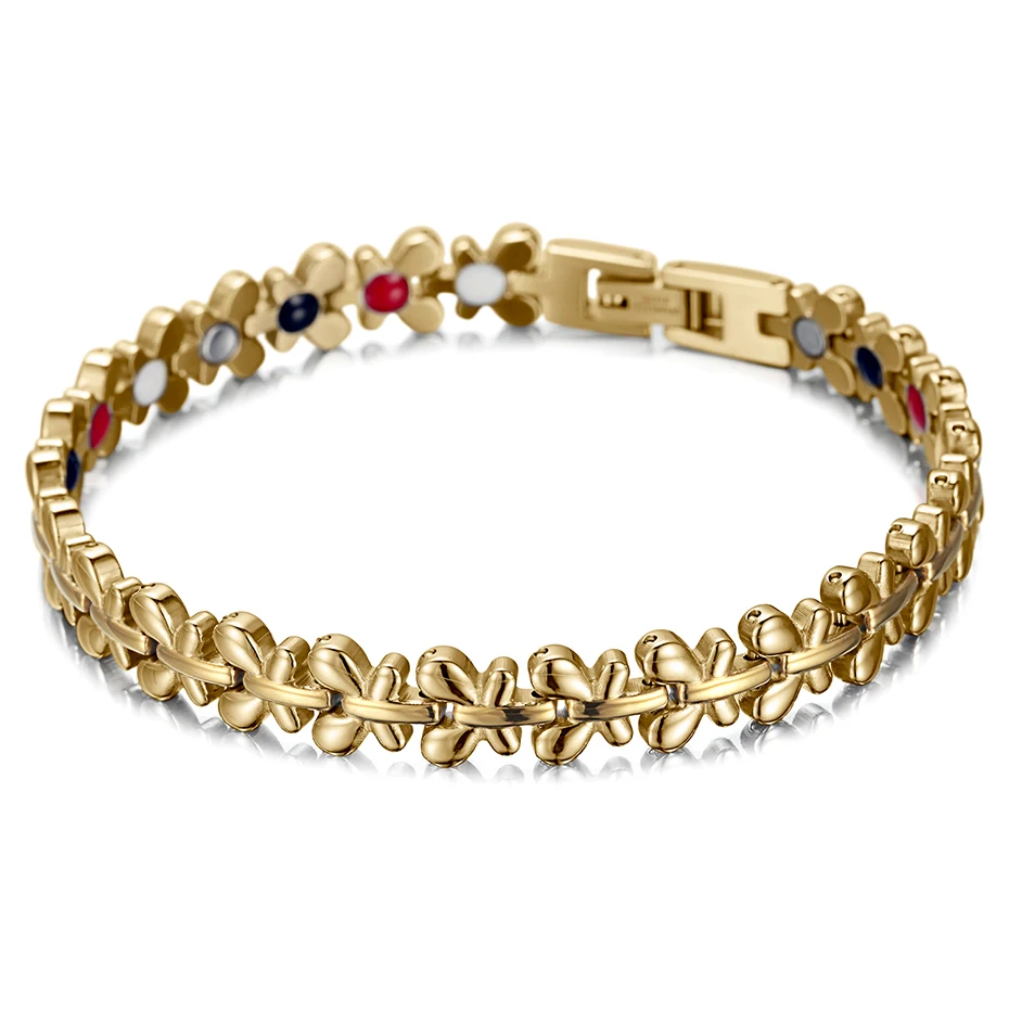 Bio Energy Girls Fashion Jewelry Stainless Steel magnetic bracelet for blood pressure control, Silver;gold and rose gold
Bio Energy Girls Fashion Jewelry Stainless Steel magnetic bracelet for blood pressure control, Silver;gold and rose gold