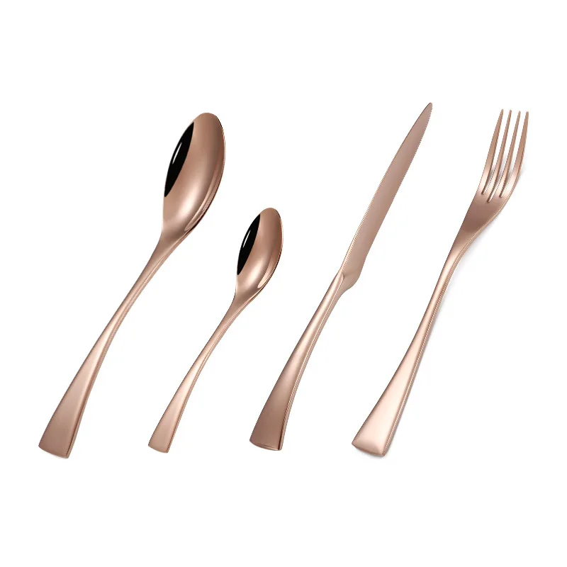 High quality rose gold cutlery 18/10 stainless fork spoon set elegant royal cutlery, Sliver;gold;rose gold;black
High quality rose gold cutlery 18/10 stainless fork spoon set elegant royal cutlery, Sliver;gold;rose gold;black