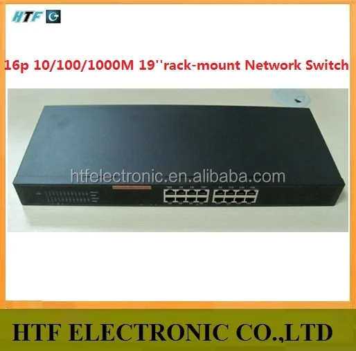 OEM/ODM 16 port 10/100/1000M 19-inch rack-mountable unmanaged FAST best network switch gigabit ethernet hub