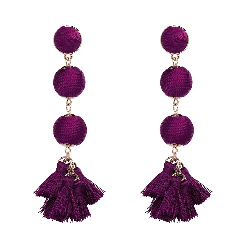 2019 Fashion Simple Daily Wear 3 Beads Wax Thread Ball with Short Tassel Alloy Drop Earrings, Picture
2019 Fashion Simple Daily Wear 3 Beads Wax Thread Ball with Short Tassel Alloy Drop Earrings, Picture