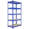 Powder Coated warehouse storage unit rivet rack shelf