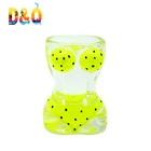Popular home used glassware ornament custom naked shot glass