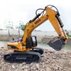 Alloy Heavy Truck Toys 15 Channel Remote Control Metal Rc Excavator RC Truck Metal