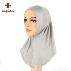 All-round face-lifting cross cap mercerized cotton malaysia hijab khimar