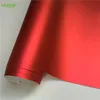 Icy chrome satin vehicle wrapping vinyl 1.52x20m roll red matte car color change wrap sticker