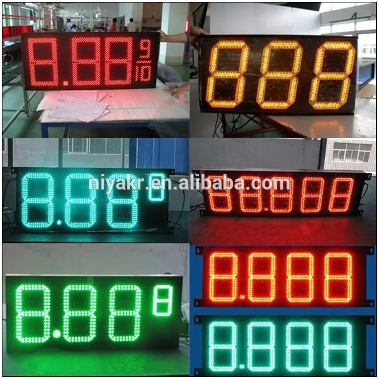 led gas price sign external installation