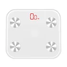 Smart wifi LED body weight scale with white glass color printing