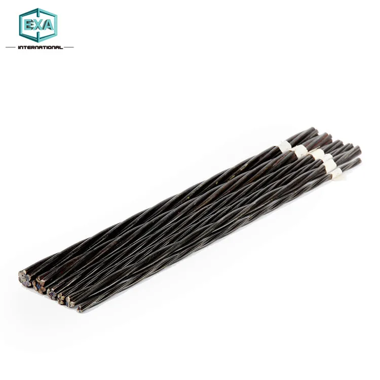 High Tensile low relaxation grade 270k 12.7mm 7 wire pc strands For Bridge