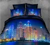 Twin/Queen/King 4 Pieces City Designs Fit Yong Mans Life Nice Price Comfortable 3D Bedding Set