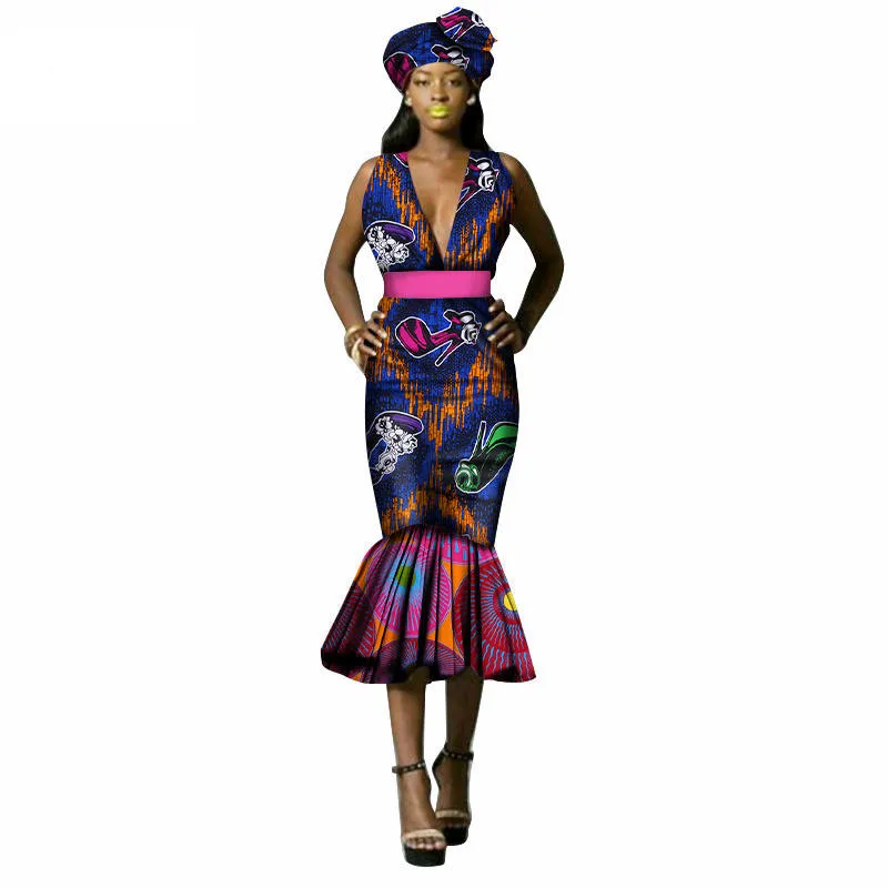 Mix Wholesale African Dresseses for Women Dashiki V-neck Sexy Print evening Elegant RufflesTraditional African Clothing WY002, Colors
Mix Wholesale African Dresseses for Women Dashiki V-neck Sexy Print evening Elegant RufflesTraditional African Clothing WY002, Colors