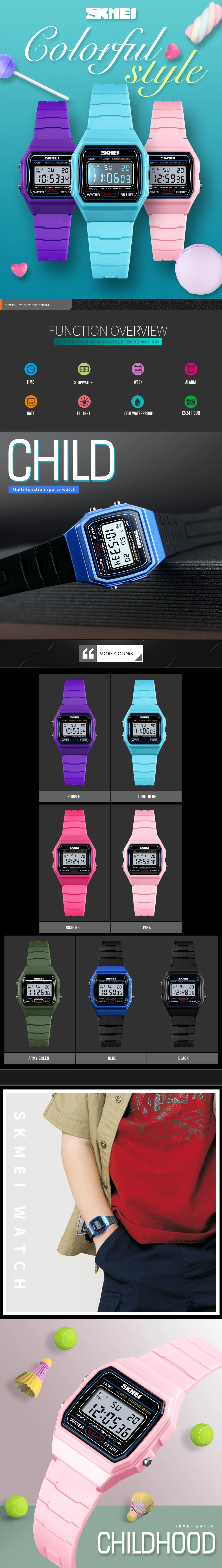 Free shipping watch cheap SKMEI 1460 children gift watch digital waterproof kids sport wristwatch