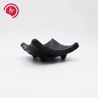 black color plastic melamine dinnerware Japanese BBQ soy sauce dish