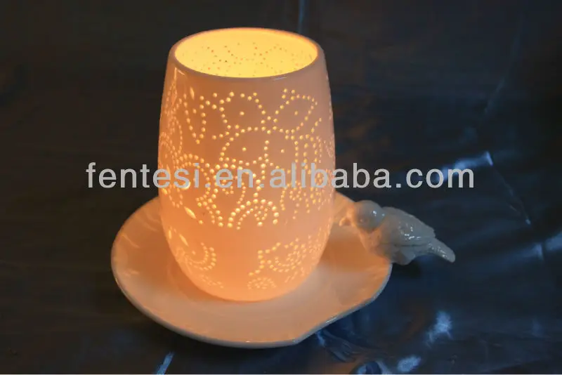 Contemporary Hollow Out Ceramic Tea Light Candle Holder Buy White