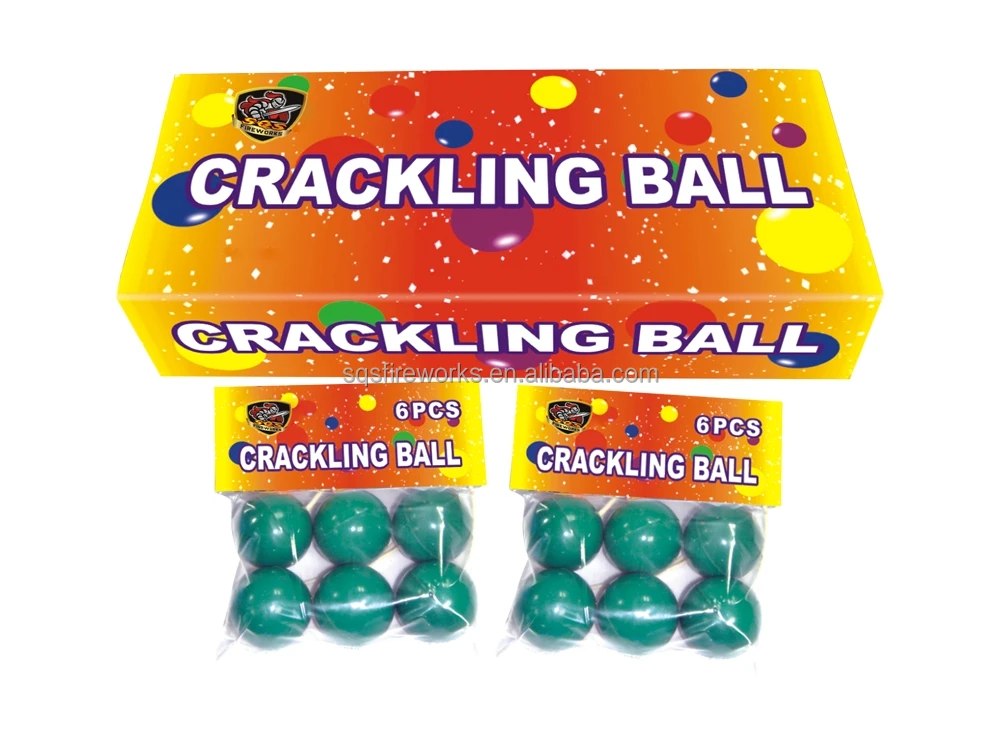 funny toy crackling ball for kids fireworks crackling ball