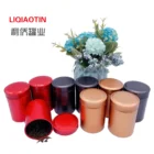 High quality food grade type small tea can travel portable round custom tin metal tea box