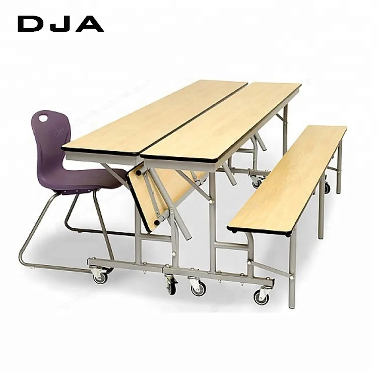 Japanese Versatile 3 In 1 Mobile Dining Table School Classroom
