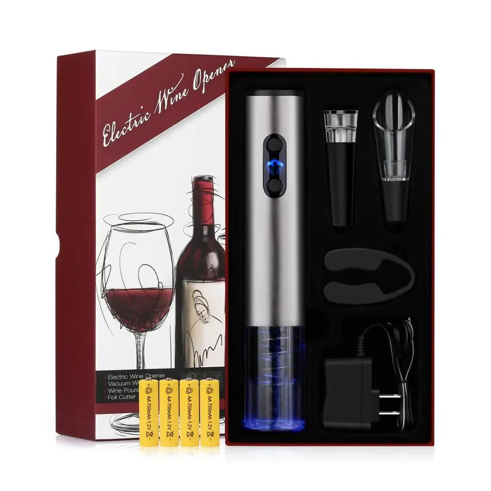 SUNWAY Home Accessories High End Electric Rechargeable Red Wine Bottle Opener Gift Set for Fathers Day
SUNWAY Home Accessories High End Electric Rechargeable Red Wine Bottle Opener Gift Set for Fathers Day