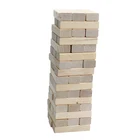 Wooden Stacking Building Blocks Tumbling Tower Board Timber Math Classic Games For Kids