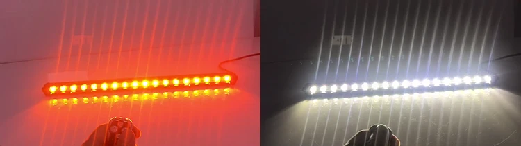 40'' 108W Amber White Led Strobe Light Bar with Super Slim housing Remote Control for cars vehicles off-road
