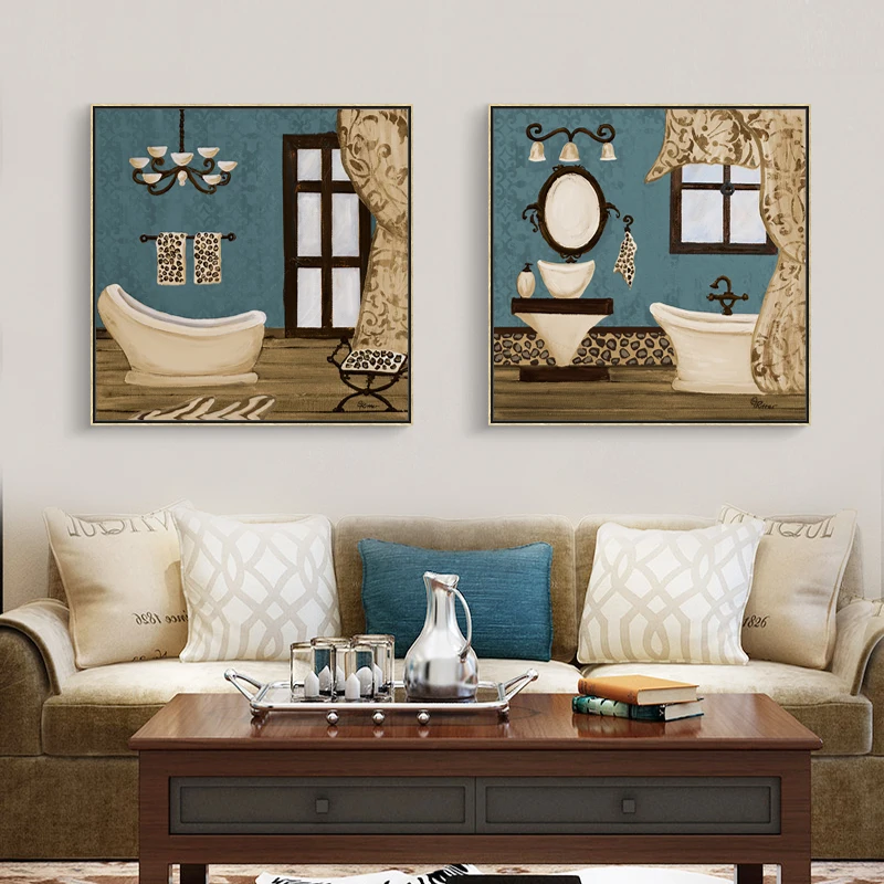 Modern-Retro-Bathroom-decor-Wall-Painting-Art-Poster-Modular-Picture-for-Living-Room-Canvas-Painting-Art