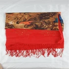 70*180cm Shawl hang diamond multi-color double-layer printing hemp cotton print ready to wear muslim arab hijab