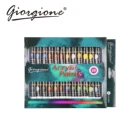 Amazon Hot Sale Free Sample 24 Colors Acrylic Paint set 12ml Aluminum Tubes with Free Color Box of Customized Logos