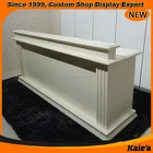 Wholesale wood reception desk salon cash counter for shop furniture hotel reception