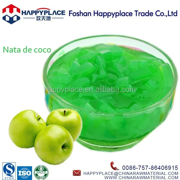 green apple nata de coco for taiwan milk tea