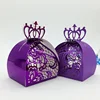 Romantic crown lace wedding favors candy boxes for wedding door gift