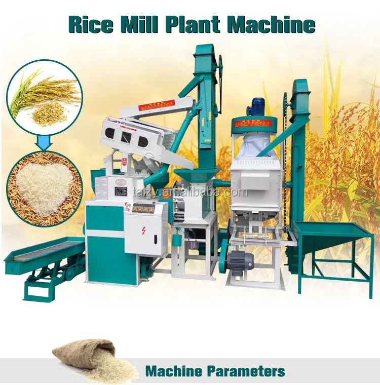 Combined Commercial Complete Paddy Rice Milling Huller Machine