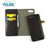 Luxury crocodile magnetic detachable wallet phone case for iphone cover custom logo