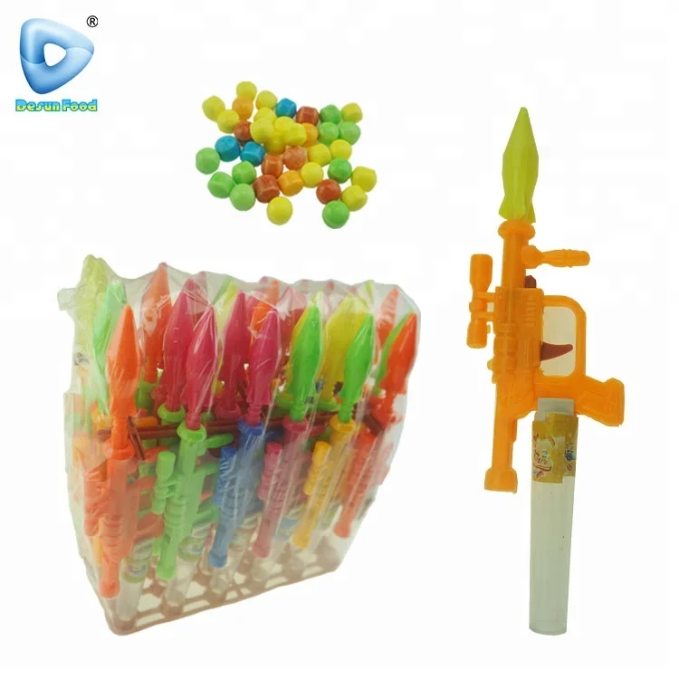 Nice colour Bazooka Missile gun candy toy