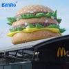 Z167 BenAo 3m Customize giant replica inflatable hamburger,inflatable hamburger balloon for food advertising