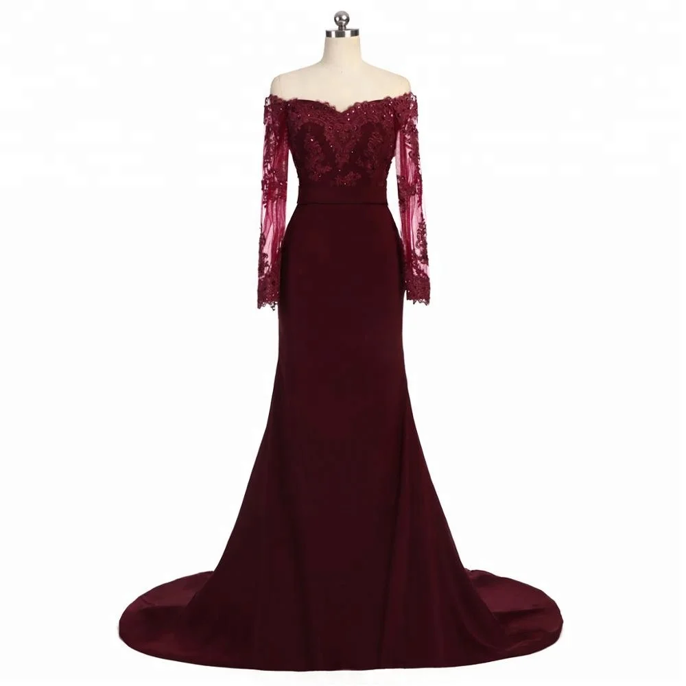 Ruolai PEV-L3077 Off Shoulder Sexy Girls Formal Evening Party Gown long Sleeve Mermaid Bridesmaid Dresses Long
Ruolai PEV-L3077 Off Shoulder Sexy Girls Formal Evening Party Gown long Sleeve Mermaid Bridesmaid Dresses Long