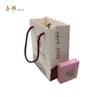 Manufacture Custom Printed Your Own Logo White Gift Business Brand Craft Shopping Paper Bag With Cotton Handle