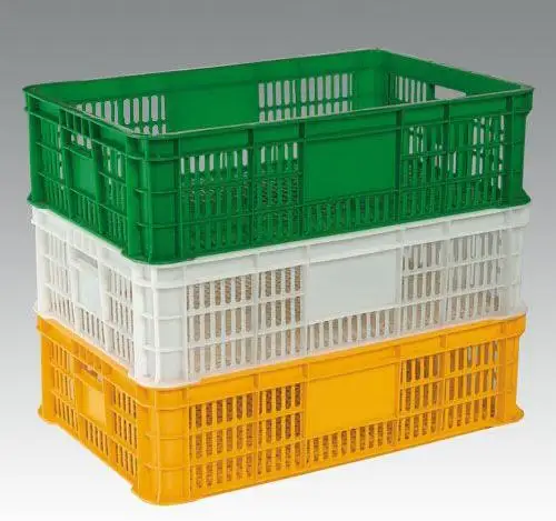 Aves de frango de plástico empilhável gaiola de transporte/caixa/caixas para criança frango