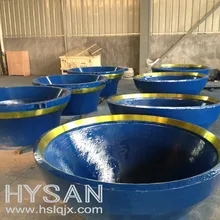 High Manganese Bowl Liner Cone Crusher Parts TEREX Spare Parts