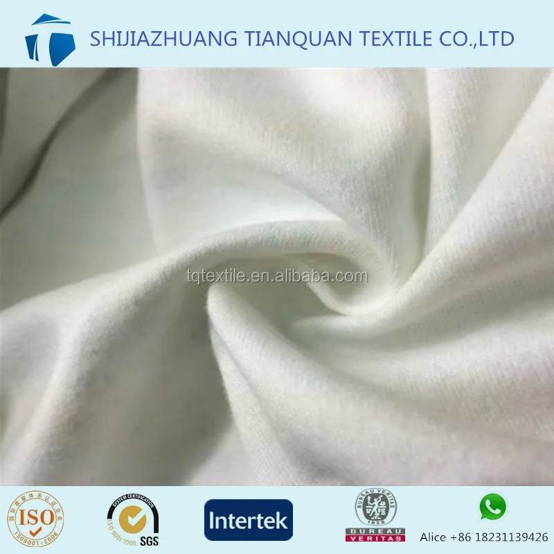 Combed!!! Ring Spun Combed Cotton Bleached Dyed Jersey/Interlock Knit Fabric 145GSM for Baby Dress Lining