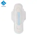 Africa market products feminine hygiene pad mesh perforated PE film surface with printing blue core