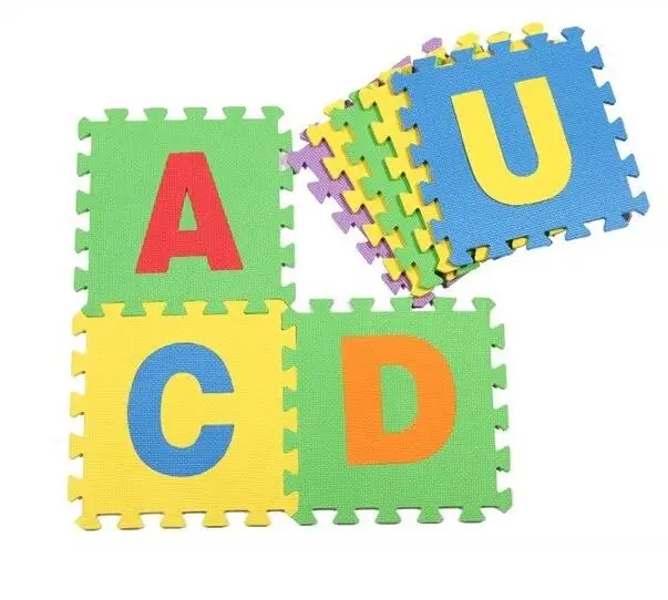 Multifunctional outdoor play mats eva foam alphabet puzzle for kids anti fatigue floor mat