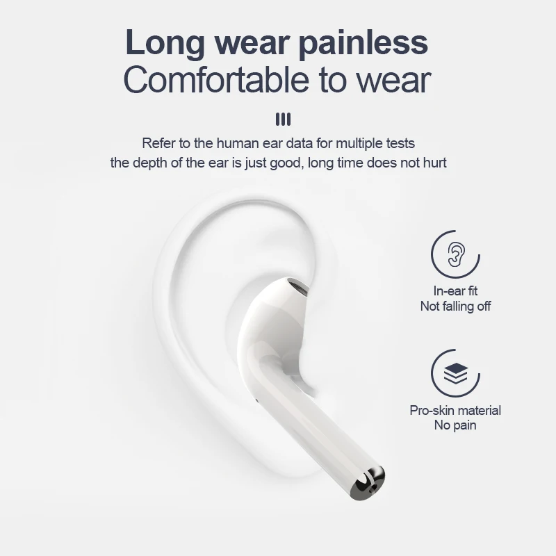 Air-pods tws New i10 tws wireless Bluetooth Earphones Double Ear Stereo Portable Head-phones - ANKUX.COM