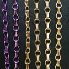 black color metal aluminum decorative double hook chain