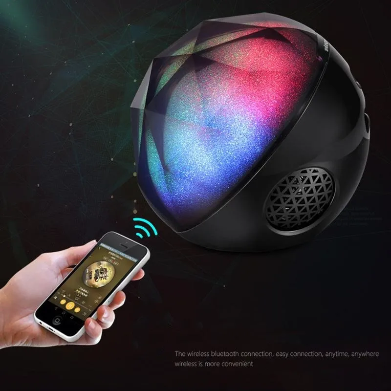 LED Color Changing Bluetooth audio Portable Wireless LED Ball Bluetooth player with Enhanced Bass and Remote for House Party DJ - ANKUX.COM