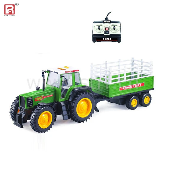 Liniensteuerung kleinen traktor mit anhänger plastikspielzeug lkw 4-kanal