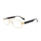 2019 High quality Wenzhou Higo eyewear wholesale titanium optical frame with acetate glasses temple