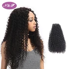 Human hair malaysian afro curly hair bundles and african curly weft human hair extension