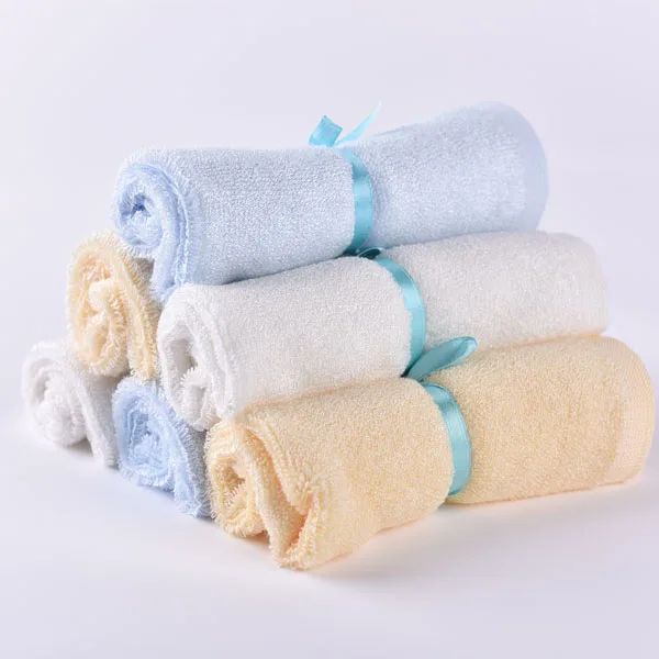 6 Ultra Soft Baby Bath Washcloths,100 Natural Bamboo Towels,Nodyes