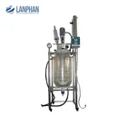 high efficiency 50l lab chemical jacketed glass reactor with iso approved